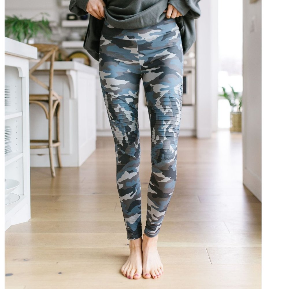 Camouflage Moto Leggings